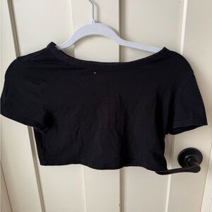 Black Women's Crop Top